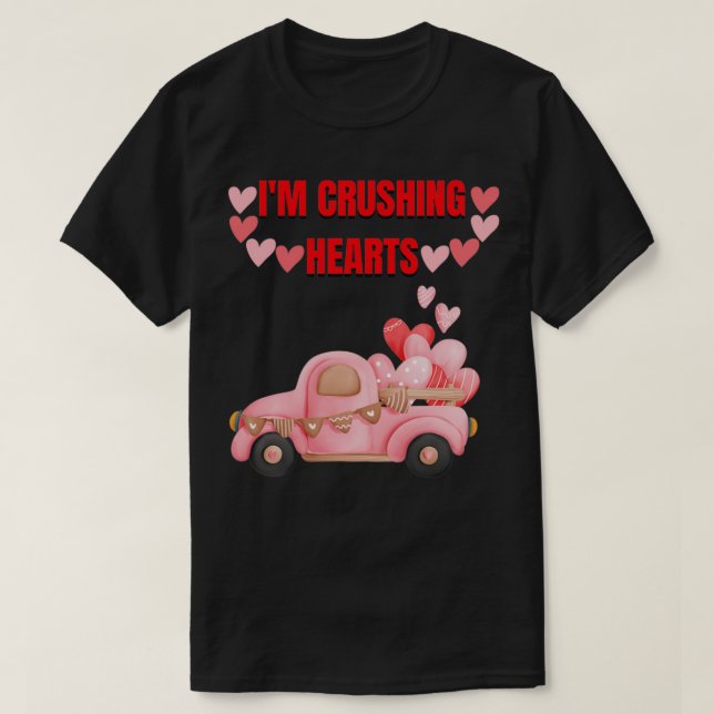 Camiseta Niños I Crush Heart Monster Camión Niño Niños Niño (Diseño del anverso)