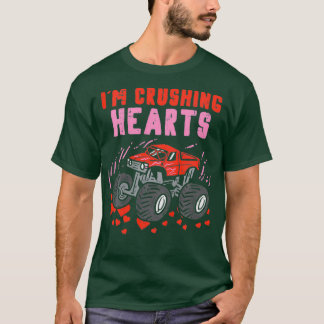 Camiseta Niños I Crush Heart Monster Camión Niño Niños Niño