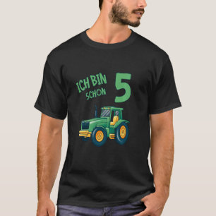 Camiseta Niños Ich Bin 5 Jahre Geburtstags Tractor 5ª Bir