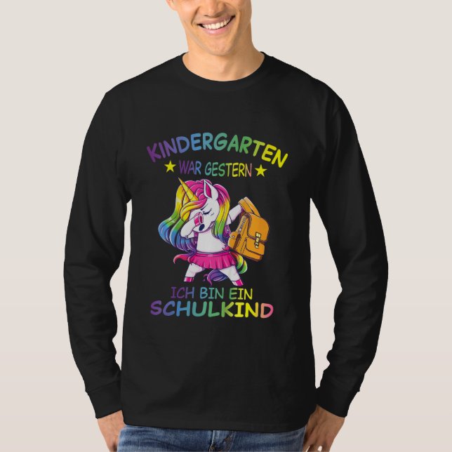 Camiseta Niños Ich Bin Ein Schulkind Schulung Mädchen Kita  (Anverso)