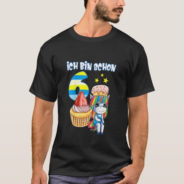 Camiseta Niños Ich bin schon 6 Chicas Jahre Cumpleaños Swee (Anverso)