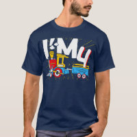 Niños Im 4 bday Locomotora de vapor lindo 4 cumple