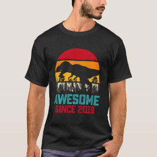 Camiseta Niños impresionantes desde 2019 Dinosaur Rex de 3