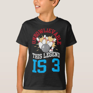 Camiseta Niños Insalvables Esta Leyenda Es 3 Bowling 3Bi