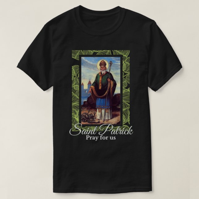 Camiseta Niños irlandeses de Saint Patrick Pray para las mu (Diseño del anverso)