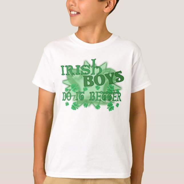 Camiseta Niños irlandeses mejores niños (Anverso)
