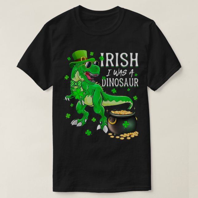 Camiseta Niños irlandeses yo era dinosa (Diseño del anverso)