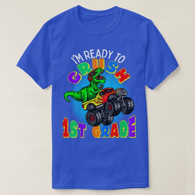 Camiseta Niños Ix27m listos para aplastar los monstruos de  (Diseño del anverso)