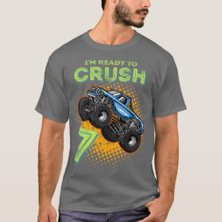 Camiseta Niños Ix27m Listos para aplastar un camión de 7 mo