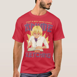 Camiseta Niños japoneses del Manga Otaku Esbozando Anime Ja