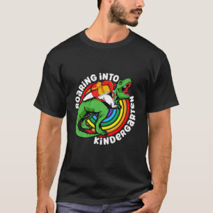 Camiseta Niños Jardín de Niños Dinosaurios Rotando para vol