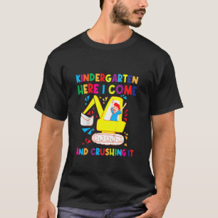 Camiseta Niños Jardín Infantil Aquí Vengo Y Lo Aplasto Exca