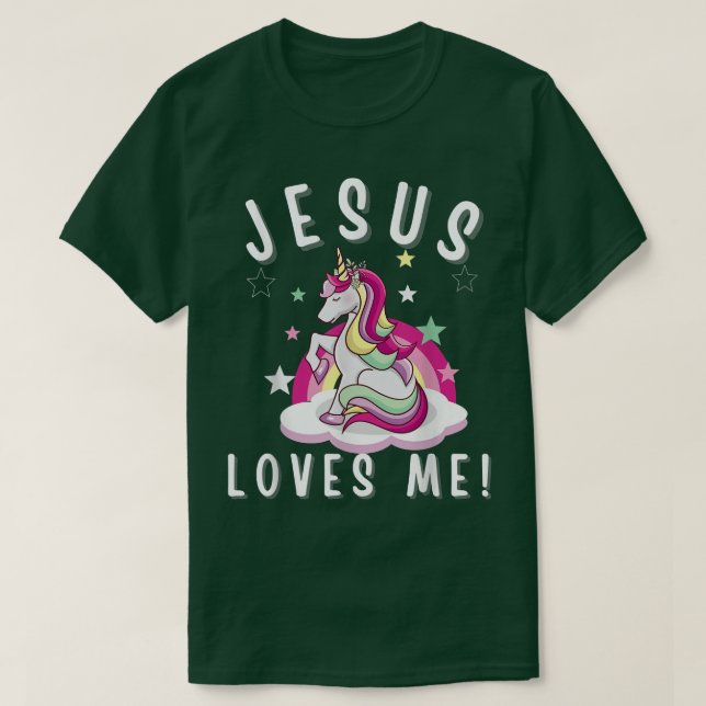 Camiseta Niños Jesús me ama a los cristianos Chicas de la B (Diseño del anverso)