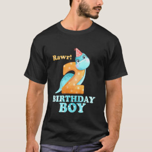 Camiseta Niños Jóvenes De 2 Años De Edad De Dinosaurio Rex