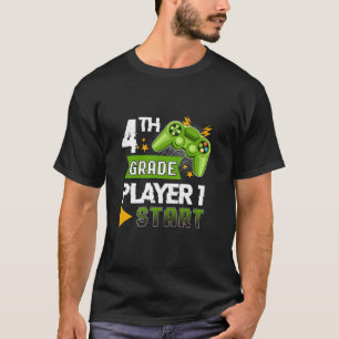 Camiseta Niños Jugador De 4º Grado Comienzan De Vuelta A La