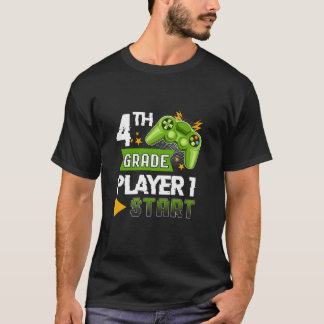 Camiseta Niños Jugador De 4º Grado Comienzan De Vuelta A La