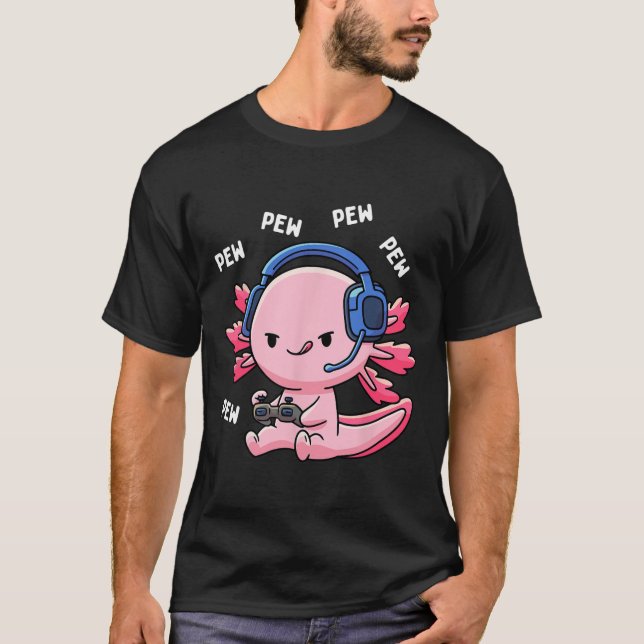 Camiseta Niños Jugadores Chicas Chicos Anime Videojuego Pew (Anverso)
