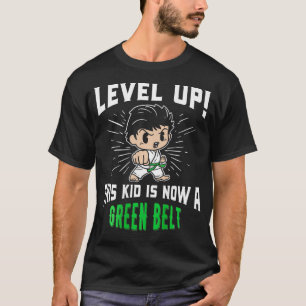 Camiseta Niños Karate Uniforme Premio Cinturón Verde Regalo