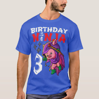 Camiseta Niños Kawaii de 3 años de edad crían cerdo japonés