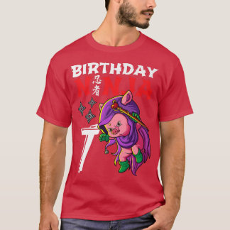 Camiseta Niños Kawaii de 7 años de edad crían cerdo japonés
