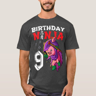 Camiseta Niños Kawaii de 9 años de edad crían cerdo japonés