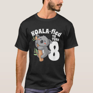 Camiseta Niños Koala de 8 años Cumpleaños Chica Koalafied C