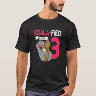 Camiseta Niños Koala Fied Turno 3 Tercer Cumpleaños Koalafi