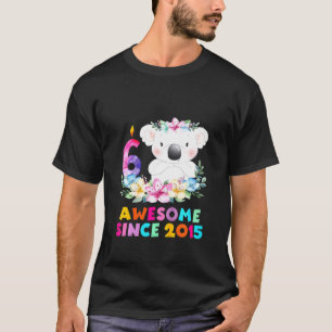 Camiseta Niños Koala Llevan Un Juego De Cumpleaños De 6 Año