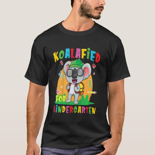 Camiseta Niños Koalafied Por El Jardín De Niños De Vuelta A (Anverso)