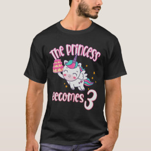 Camiseta Niños La Princesa Se Convierte En Un Ave Unicornio