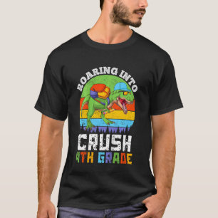 Camiseta Niños lanzados al cuarto grado de dinosaurio de vu