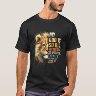 Camiseta Niños leones cristianos bebé religioso mi Dios es