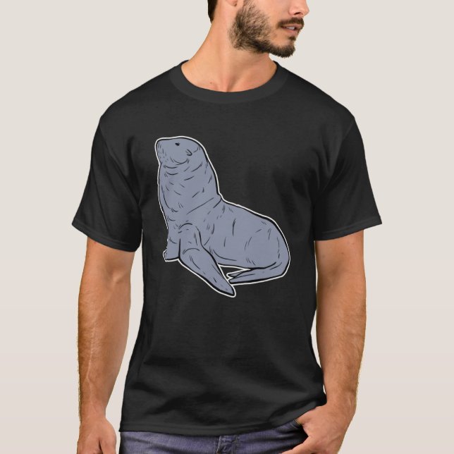 Camiseta Niños leones marinos animales de caza (Anverso)
