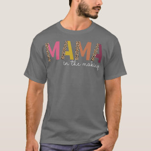 Camiseta Niños leopardo mamás en el anuncio del embarazo