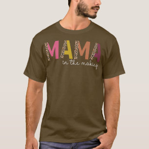 Camiseta Niños leopardo mamás en el anuncio del embarazo