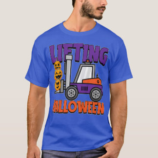 Camiseta Niños Levantando Halloween Disfraz Guay Forklift P