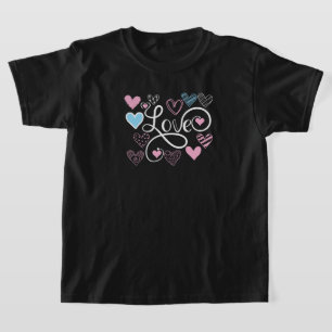 Camiseta Niños Lindos Aman la tipografía