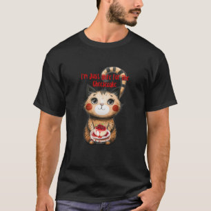 Camiseta Niños lindos gatos, estoy aquí por el Chr del Past
