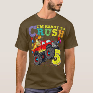 Camiseta Niños listos para aplastar 5 Camión Monstruo de Di