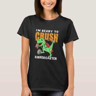 Camiseta Niños Listos Para Aplastar El Primer Día De Dino