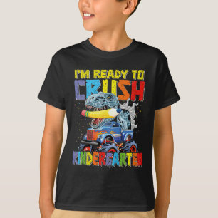 Camiseta Niños Listos Para Aplastar Kinder Back To School D