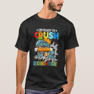 Camiseta Niños Listos Para Aplastar Segundo Grado 2do Dinos