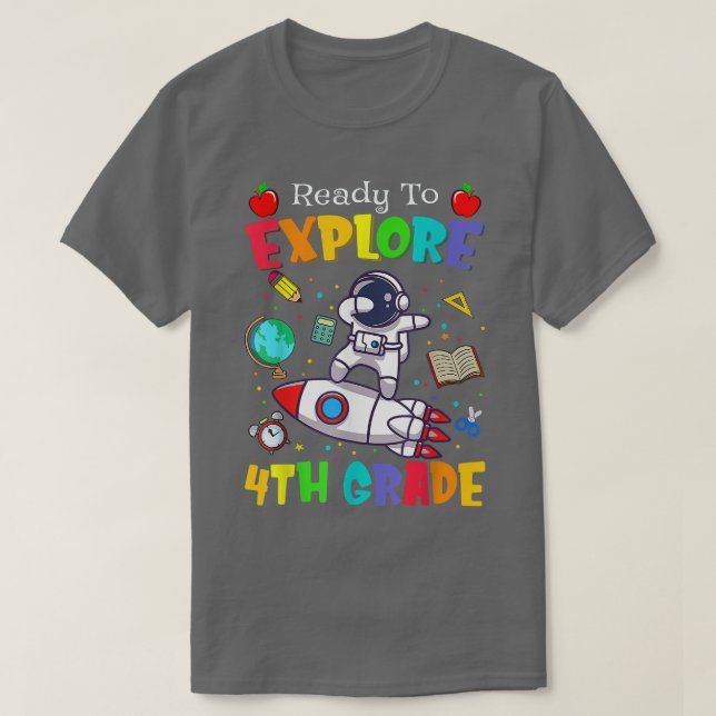 Camiseta Niños listos para explorar el cuarto grado de regr (Diseño del anverso)