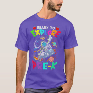 Camiseta Niños listos para explorar los niños astronautas p