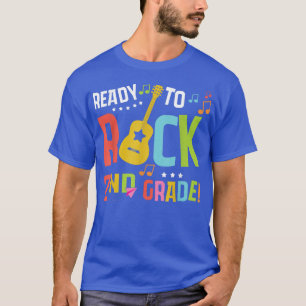 Camiseta Niños Listos Para Rodar Guitarra De Segundo Grado 