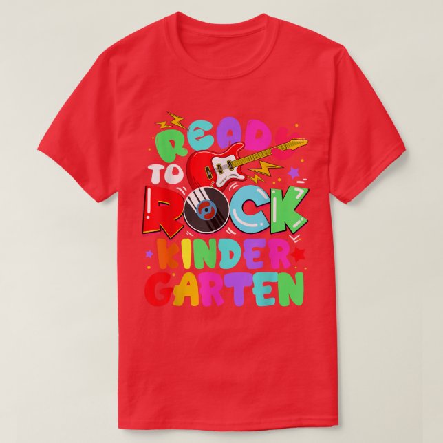 Camiseta Niños Listos Para Rodar La Guitarra Infantil De Nu (Diseño del anverso)