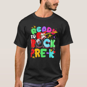 Camiseta Niños Listos Para Rodar La Guitarra Preescolar De 