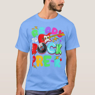 Camiseta Niños Listos Para Rodar La Guitarra Preescolar De