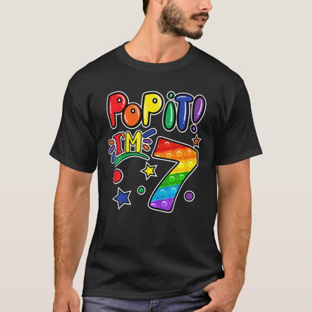 Camiseta Niños Lo Pop 7 Chicas De Cumpleaños Niños Wi-Fi De (Anverso)