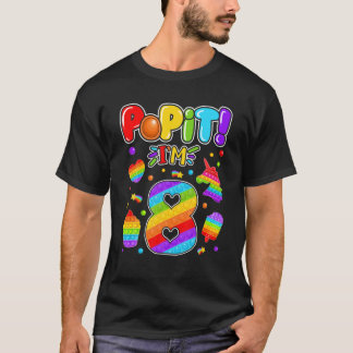 Camiseta Niños Lo Pop 8 Chicas De Cumpleaños Niños De 8 Año